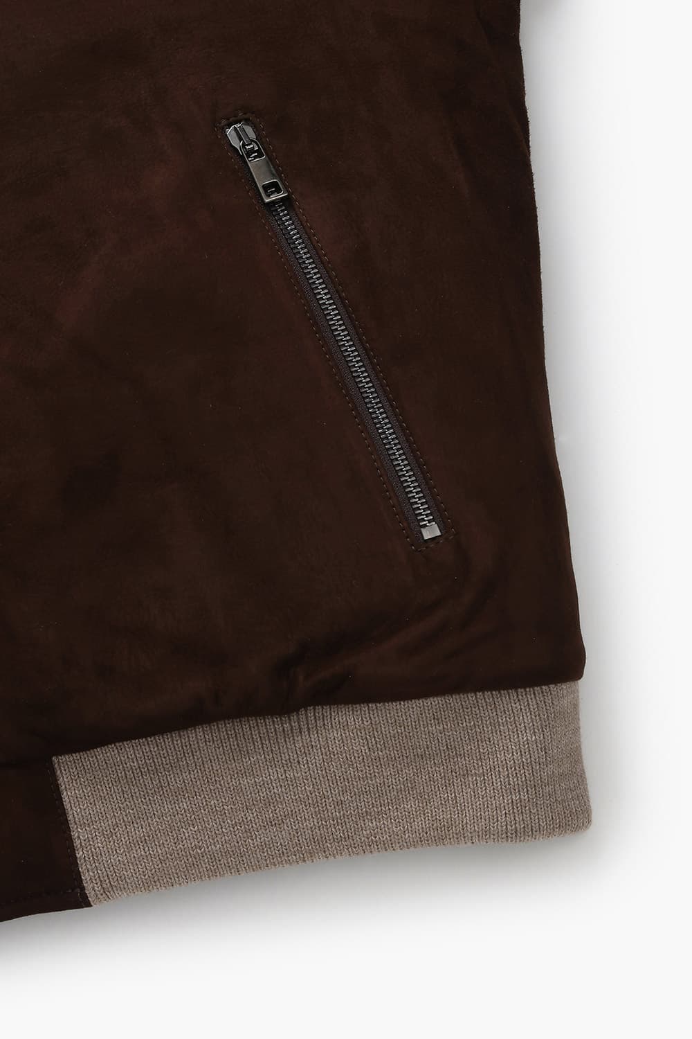 램스킨 스웨이드 블루종 802 다크브라운 점퍼