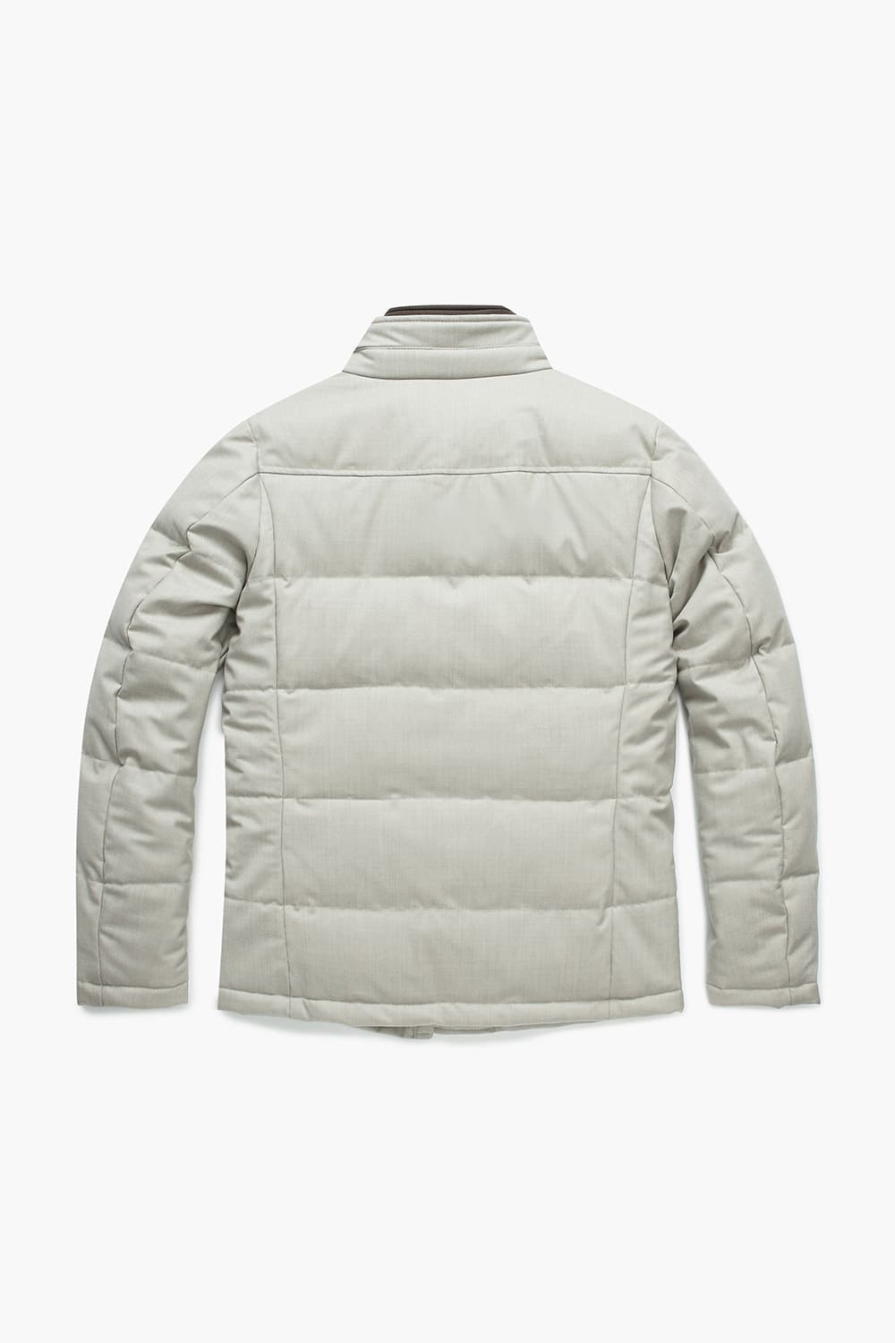 울 하이넥 숏 801 아이보리 패딩 점퍼