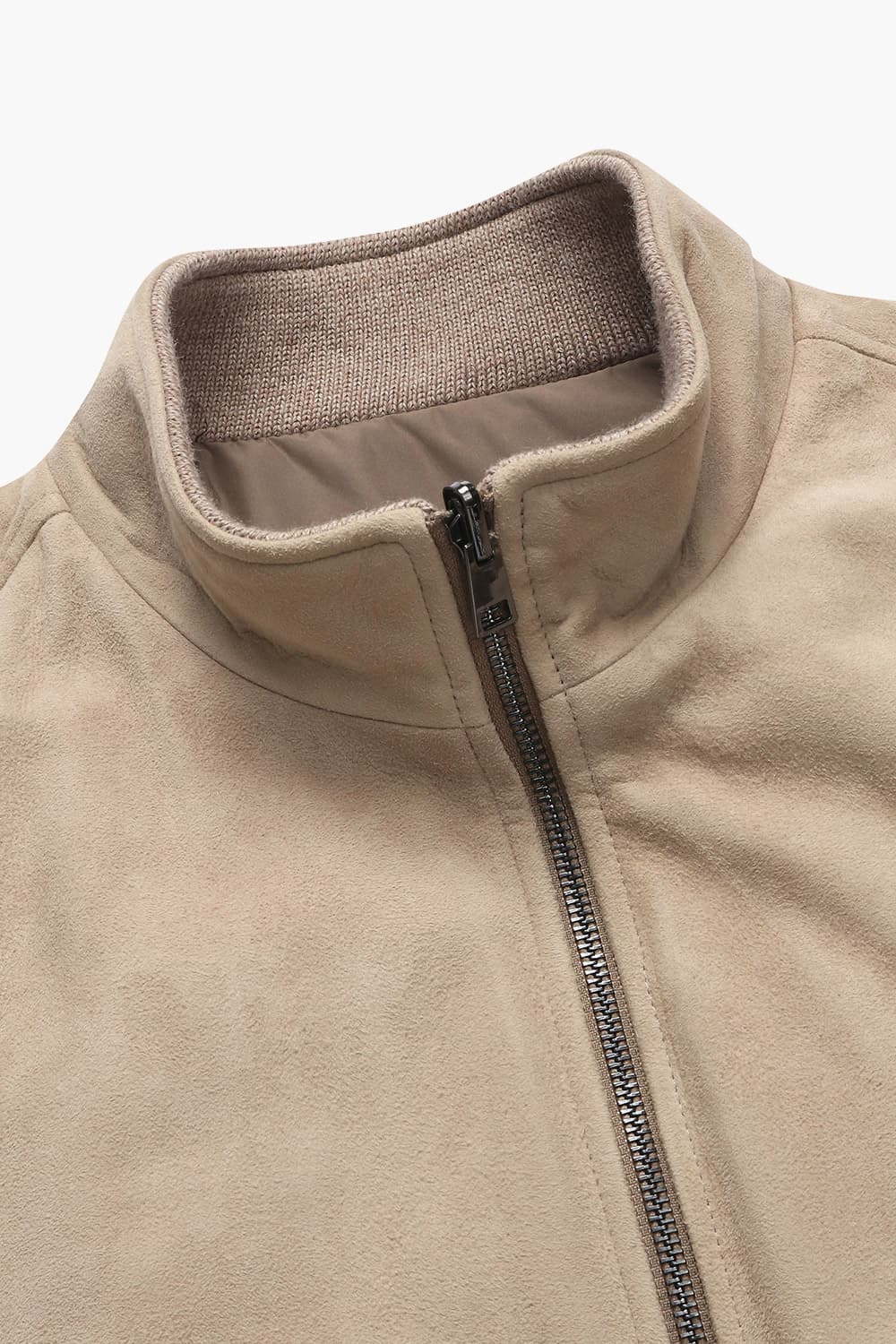 램스킨 스웨이드 블루종 802 베이지 점퍼