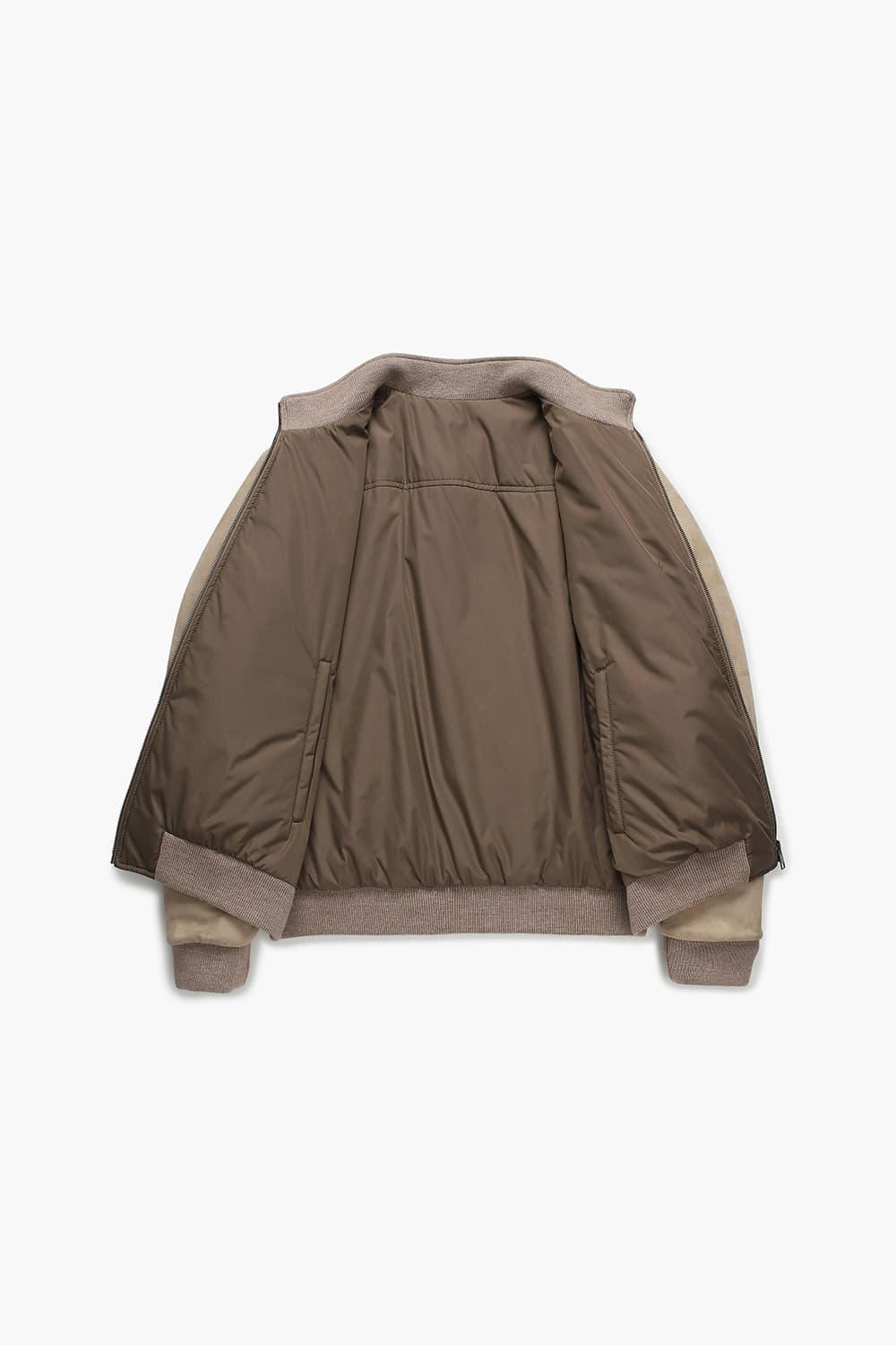 램스킨 스웨이드 블루종 802 베이지 점퍼