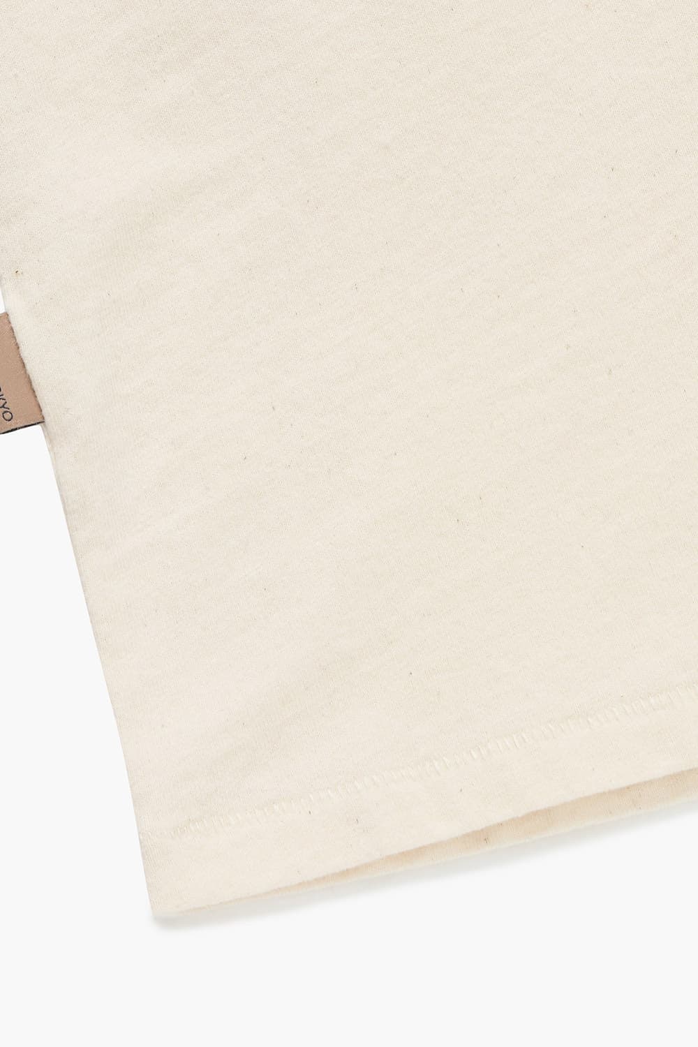 THORSTEN 코튼 로고 104 아이보리 반소매 티셔츠