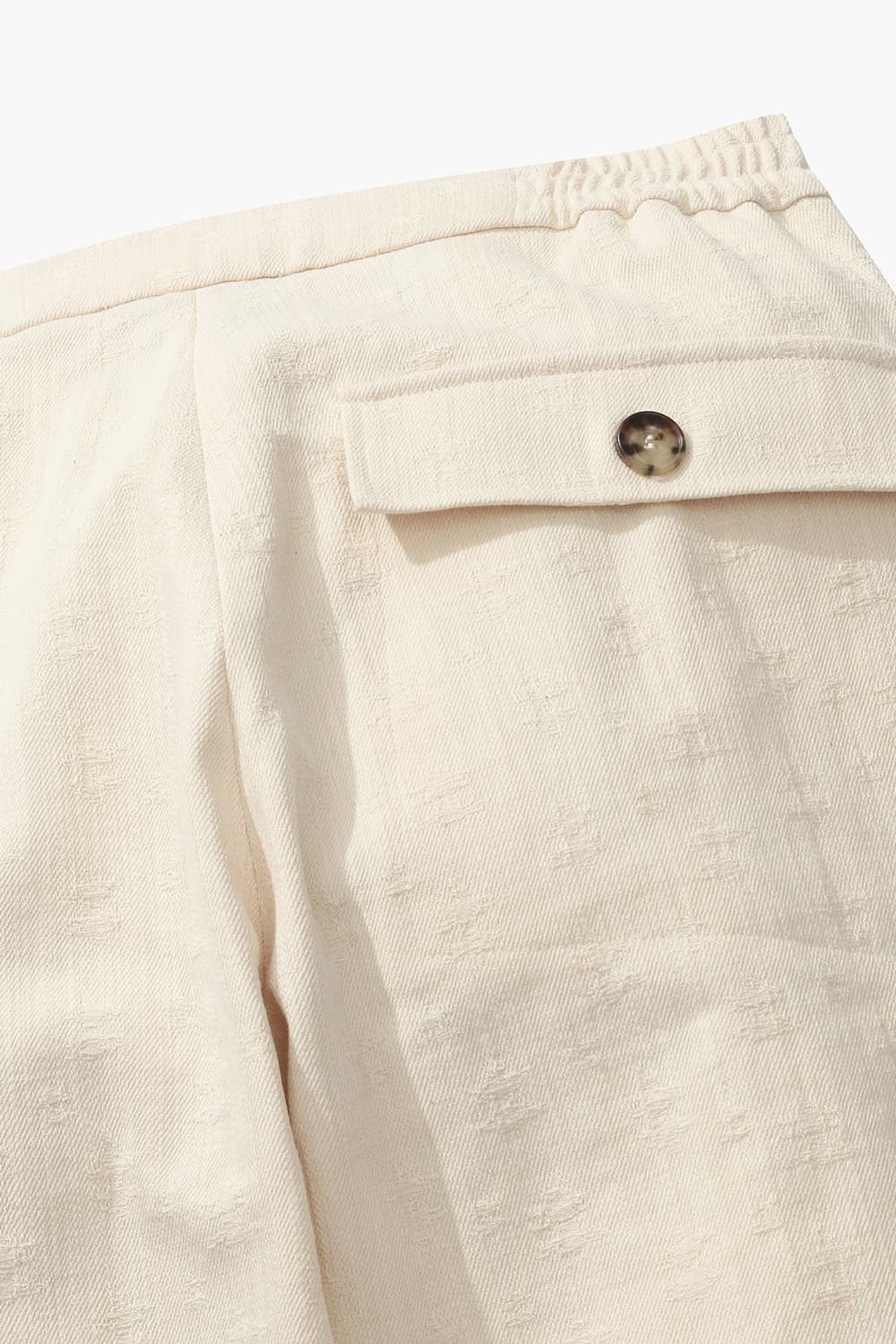 코튼 밴딩 와이드 102 아이보리 캐주얼 팬츠