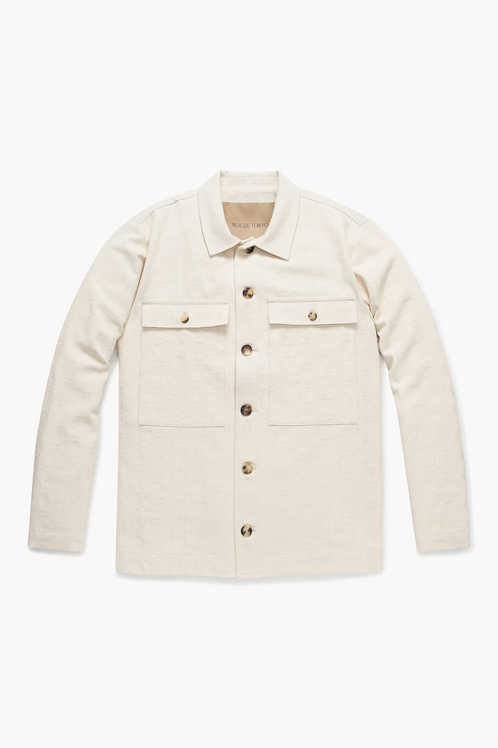 CLAS 코튼 투 포켓 셔츠형 102 아이보리 캐주얼 자켓