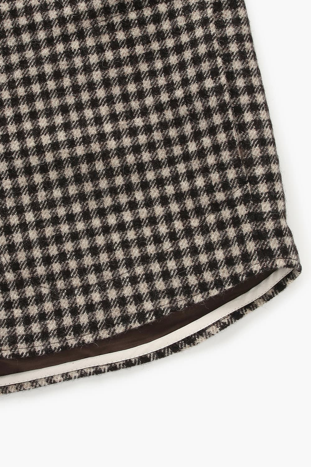 울 오버핏 셔츠형 101 다크브라운 캐주얼 자켓