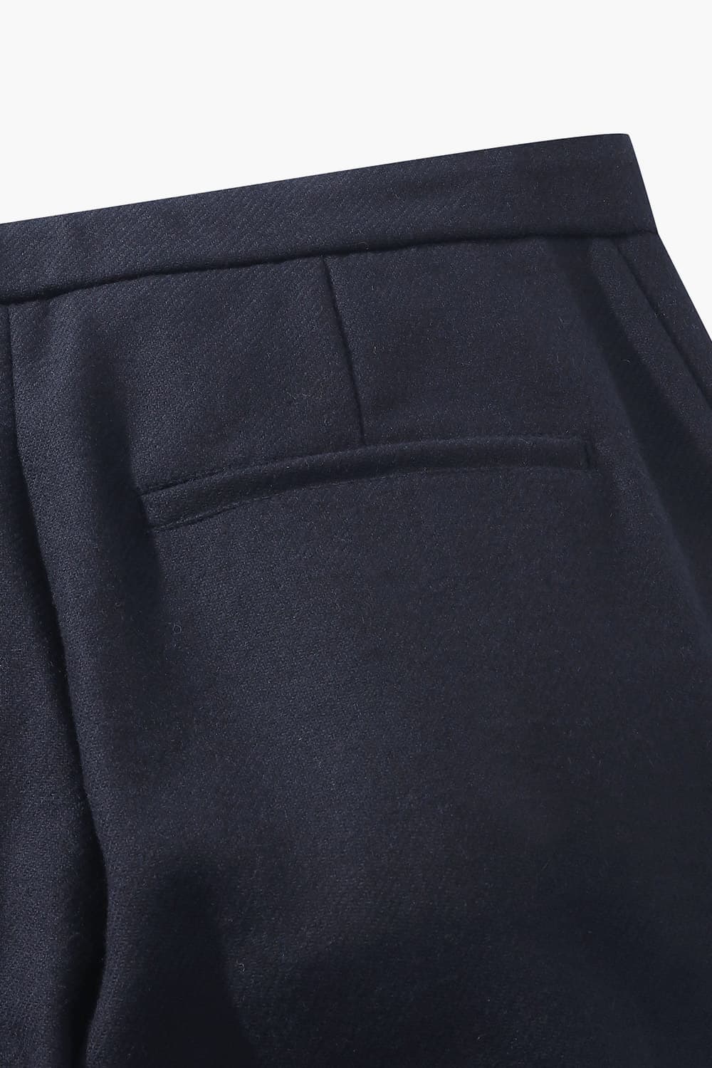 TROUSERS 울 와이드 101 다크네이비 캐주얼 팬츠