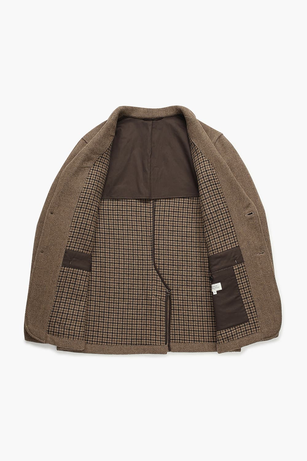 울 혼방 테일러드 브라운 캐주얼 자켓