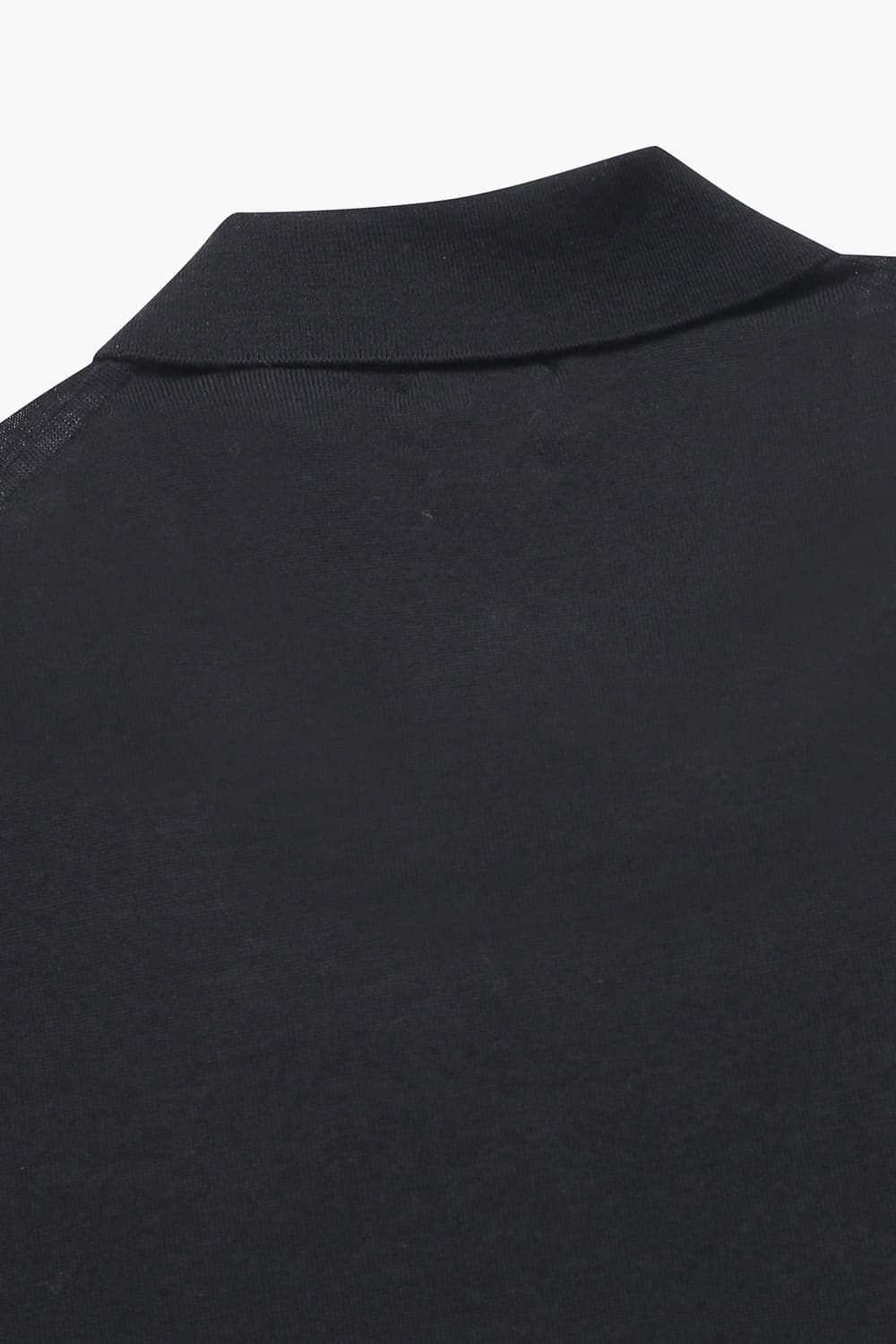 MERINO POLO 울 폴로 101 블랙 긴소매 니트