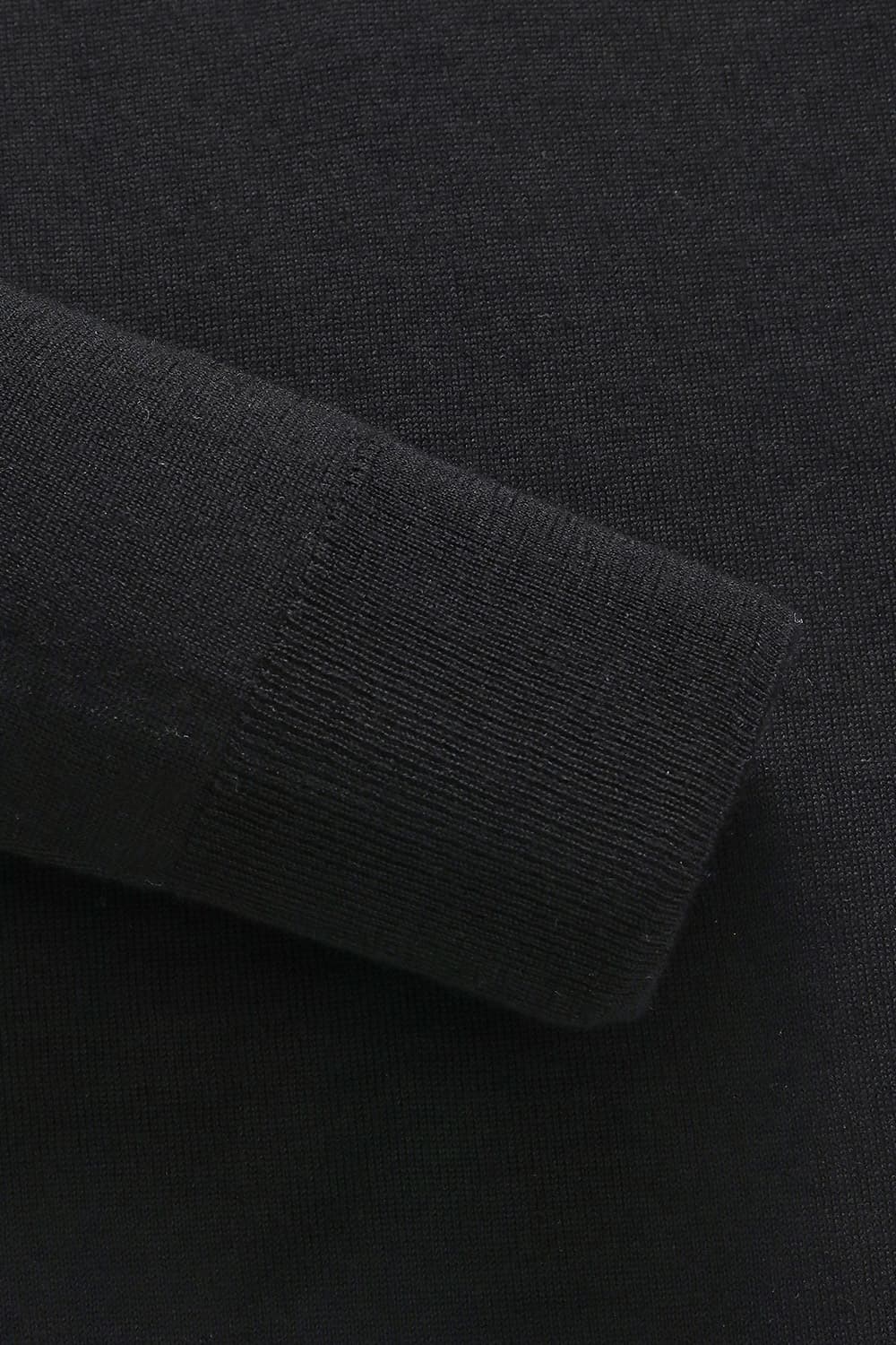 MERINO POLO 울 폴로 101 블랙 긴소매 니트