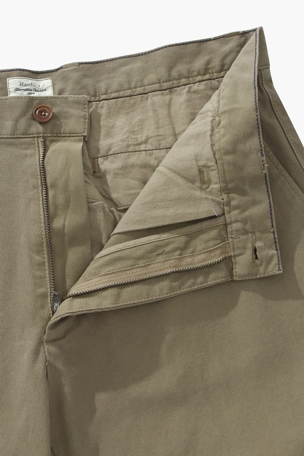 TYRON 코튼 세미와이드 104 베이지 캐주얼 팬츠