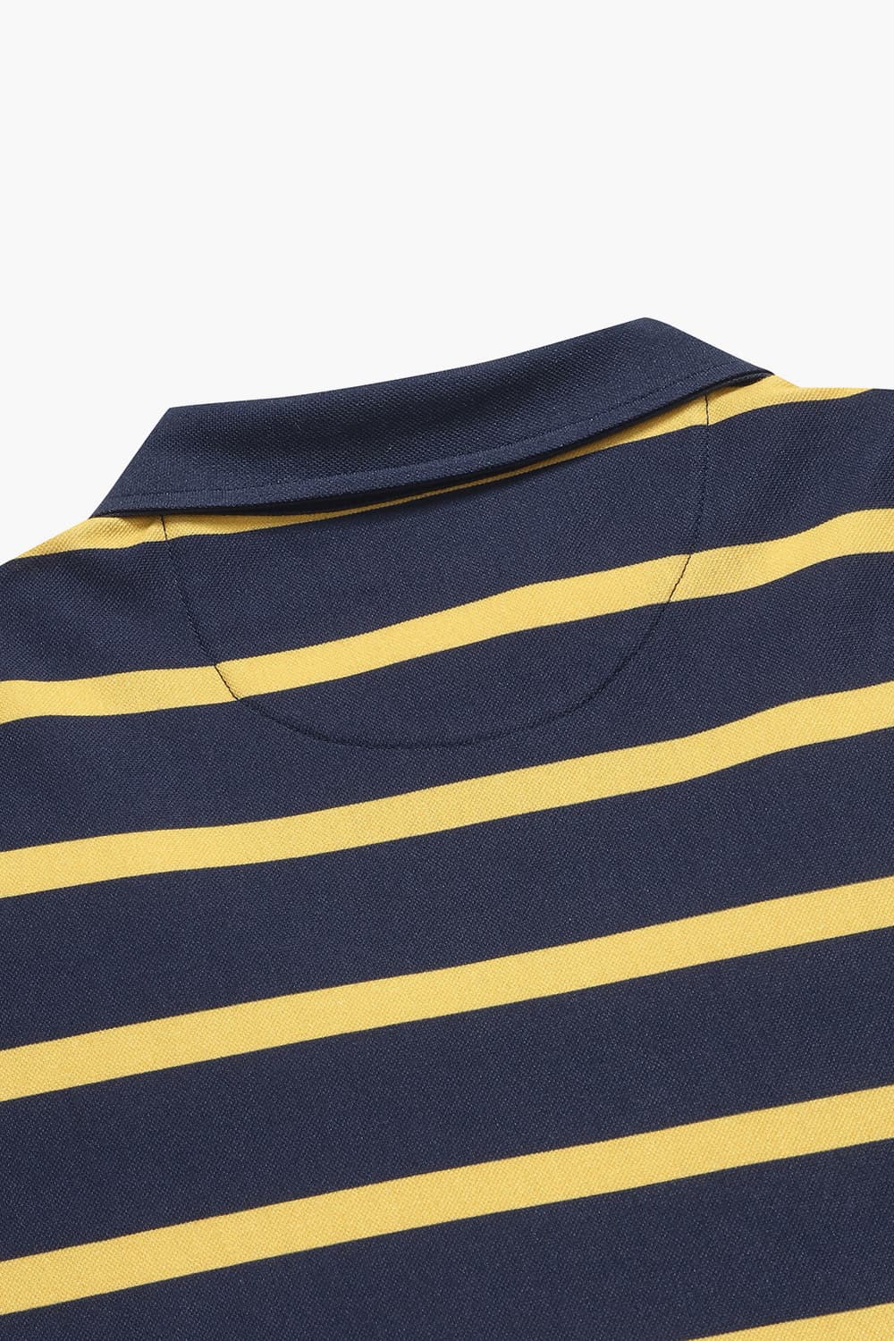 코튼 스트라이프 폴로 102 옐로우 긴소매 티셔츠