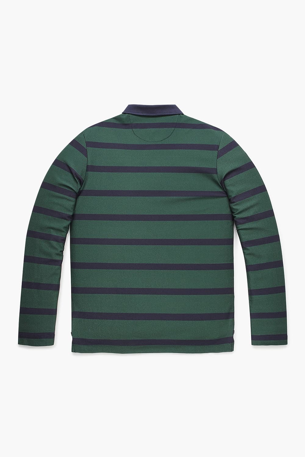 코튼 스트라이프 폴로 101 그린 긴소매 티셔츠