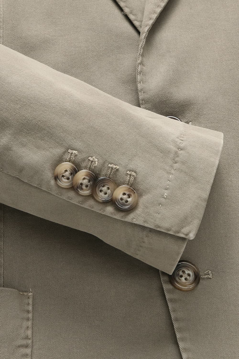 면 혼방 셰비 101 라이트브라운 테일러드 자켓