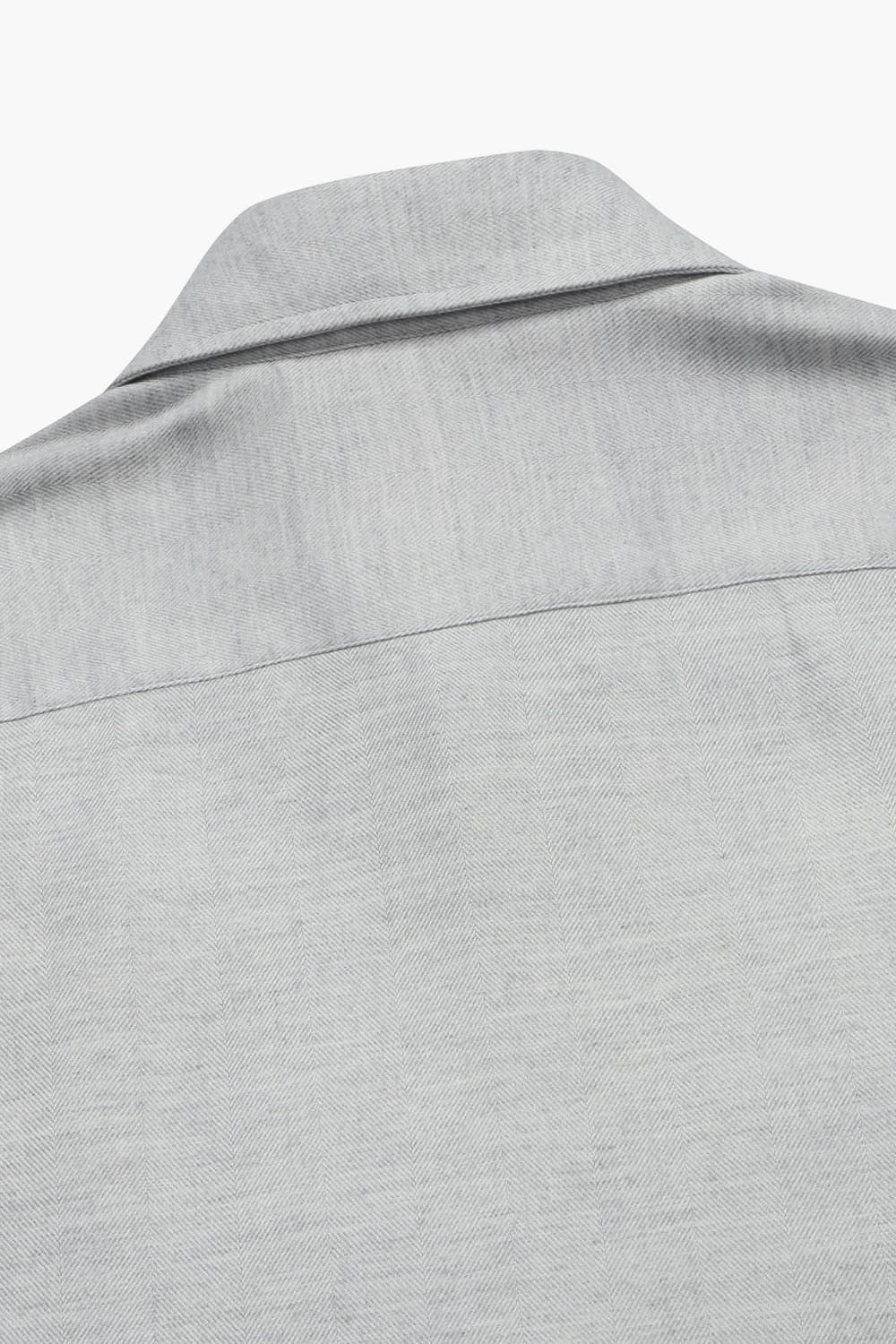 면 혼방 헤링본 플란넬 셔츠 BE163H441302