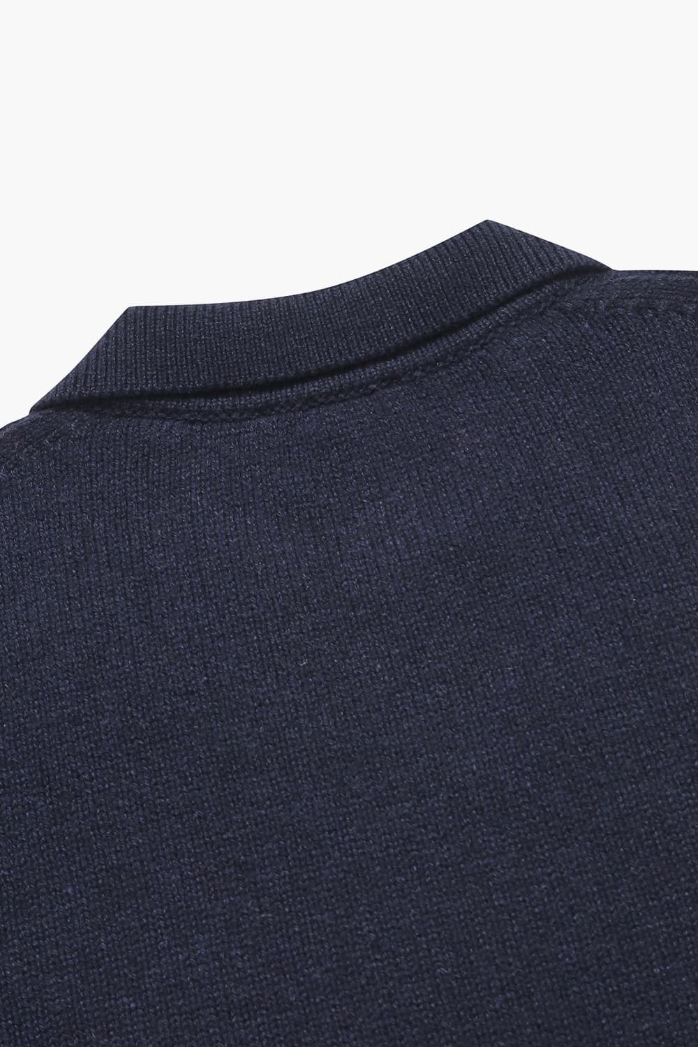 캐시미어 폴로 다크네이비 긴소매 니트