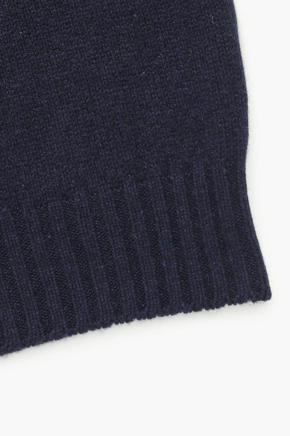 캐시미어 폴로 다크네이비 긴소매 니트
