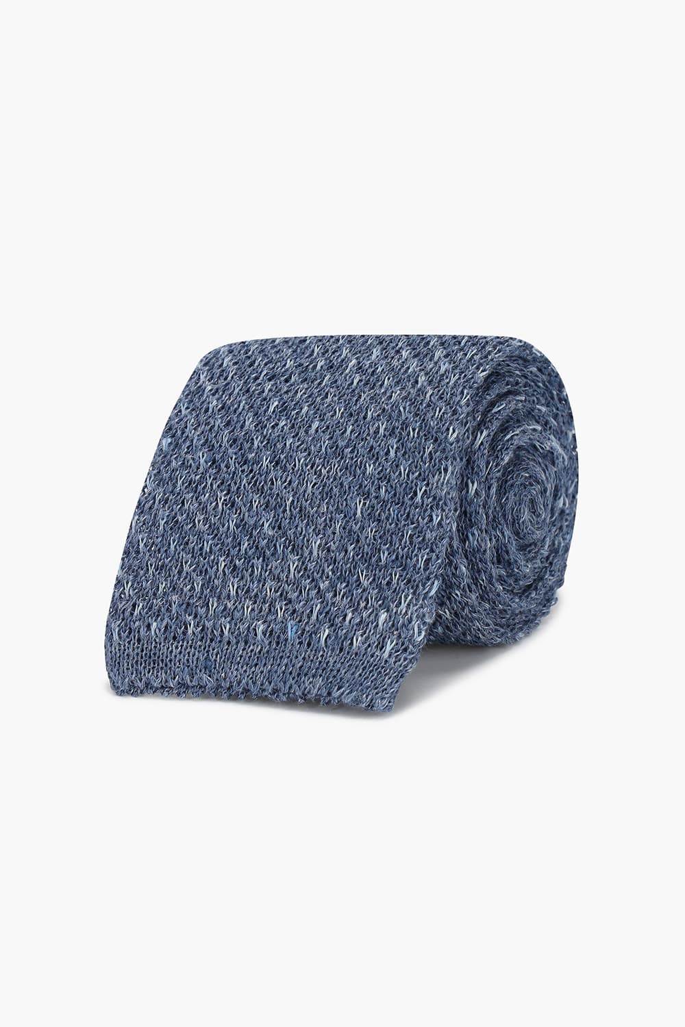 린넨 베이직 스퀘어 412 네이비 넥타이