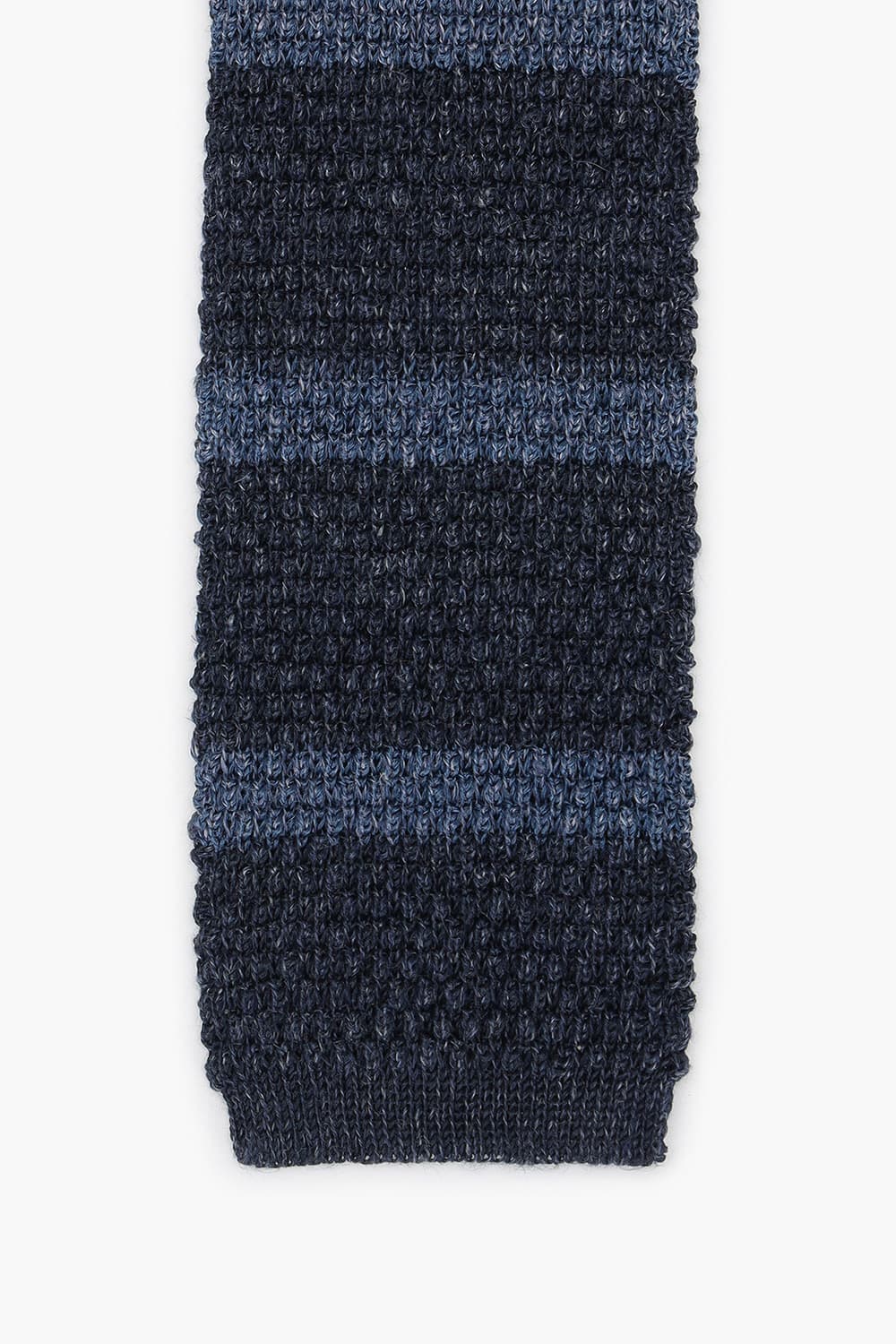 린넨 혼방 스트라이프 411 다크네이비 넥타이