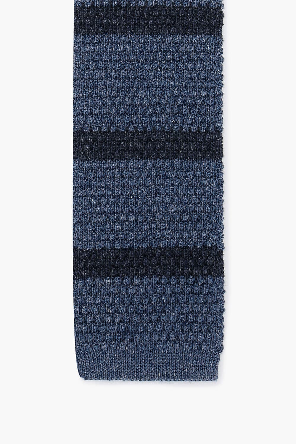 린넨 혼방 스트라이프 411 네이비 넥타이