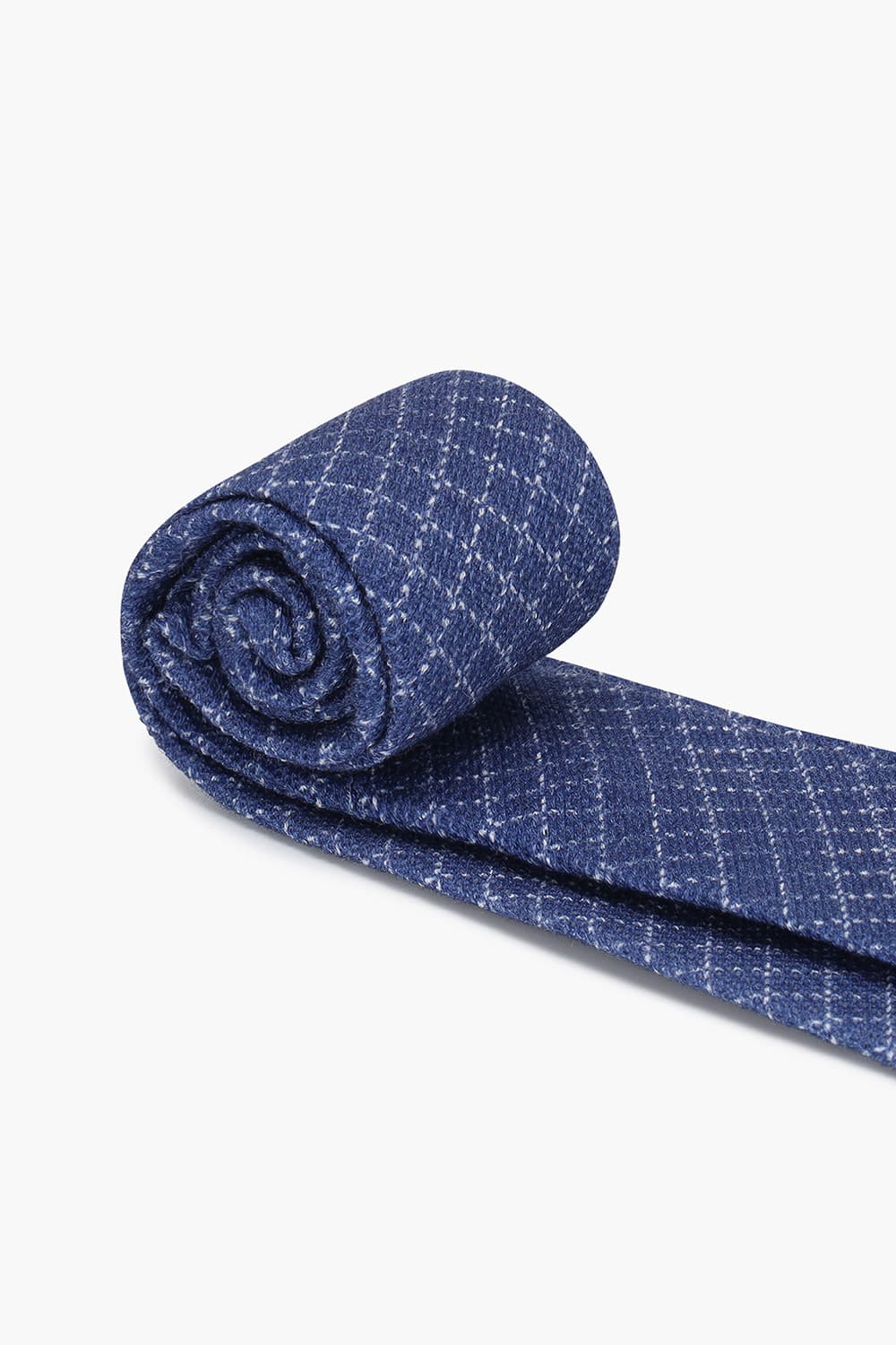 실크 혼방 윈도 체크 311 네이비 넥타이