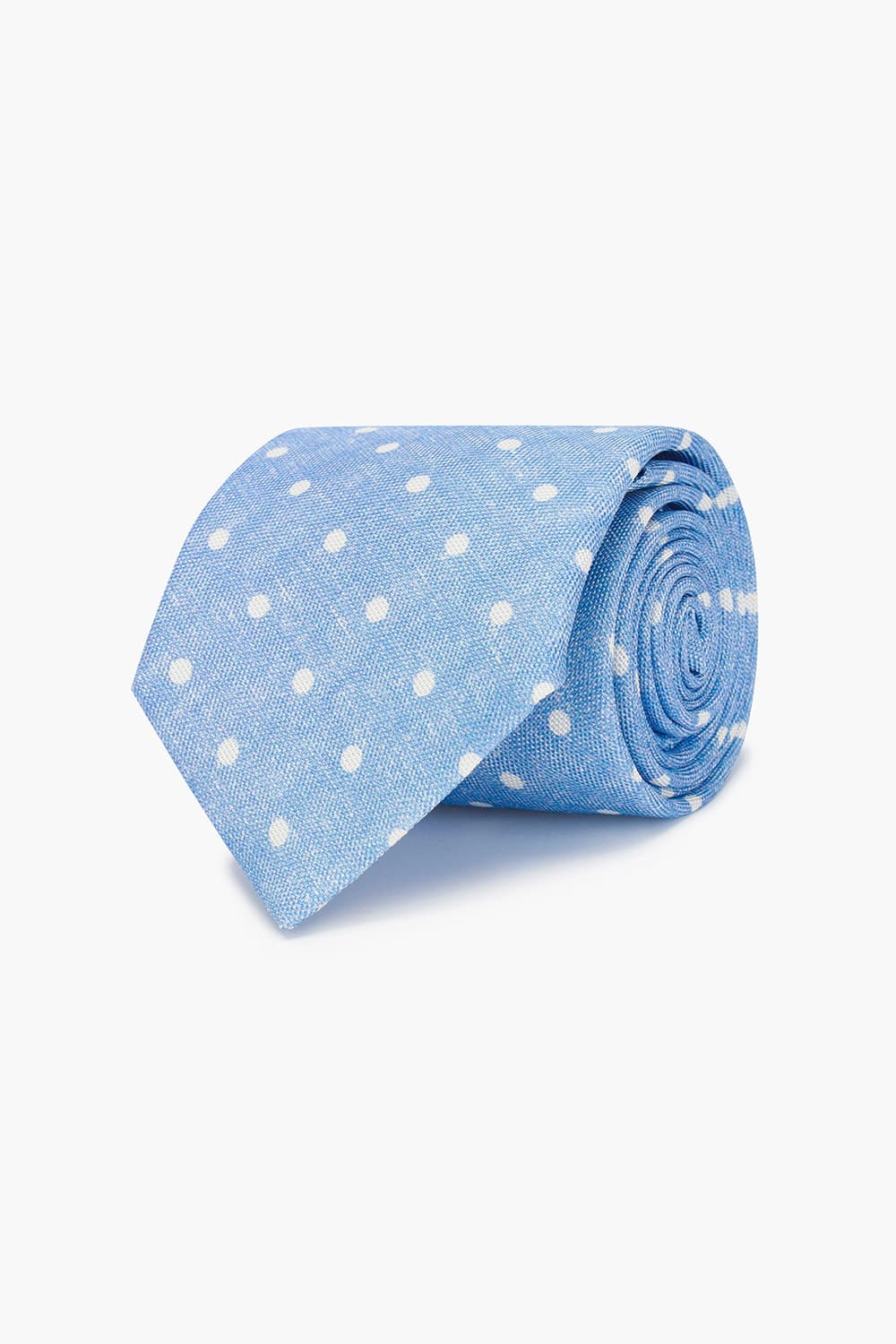 실크 도트 패턴 넥타이