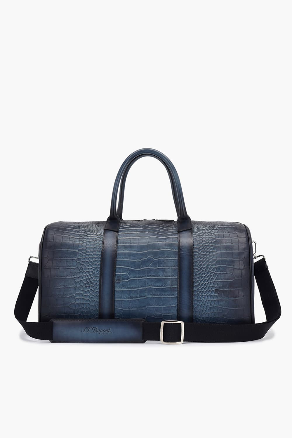 24 르글랑 아뜰리에 크로코패턴 트래블백 블루 CG191376Z