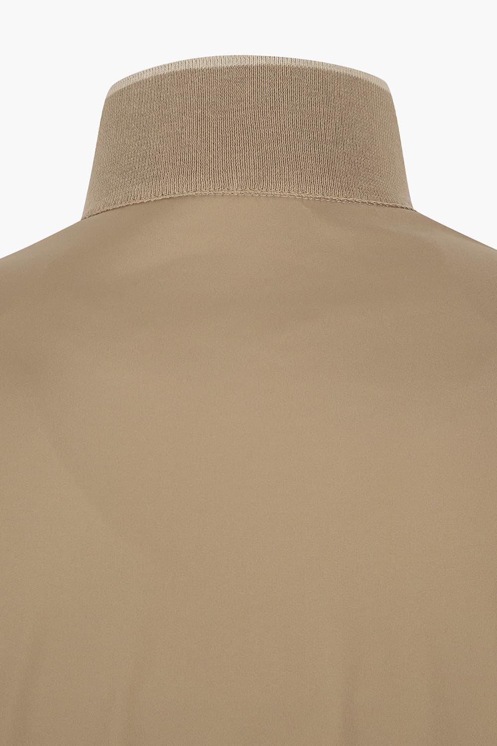 고트스킨 스웨이드 하이넥 블루종 브라운 점퍼