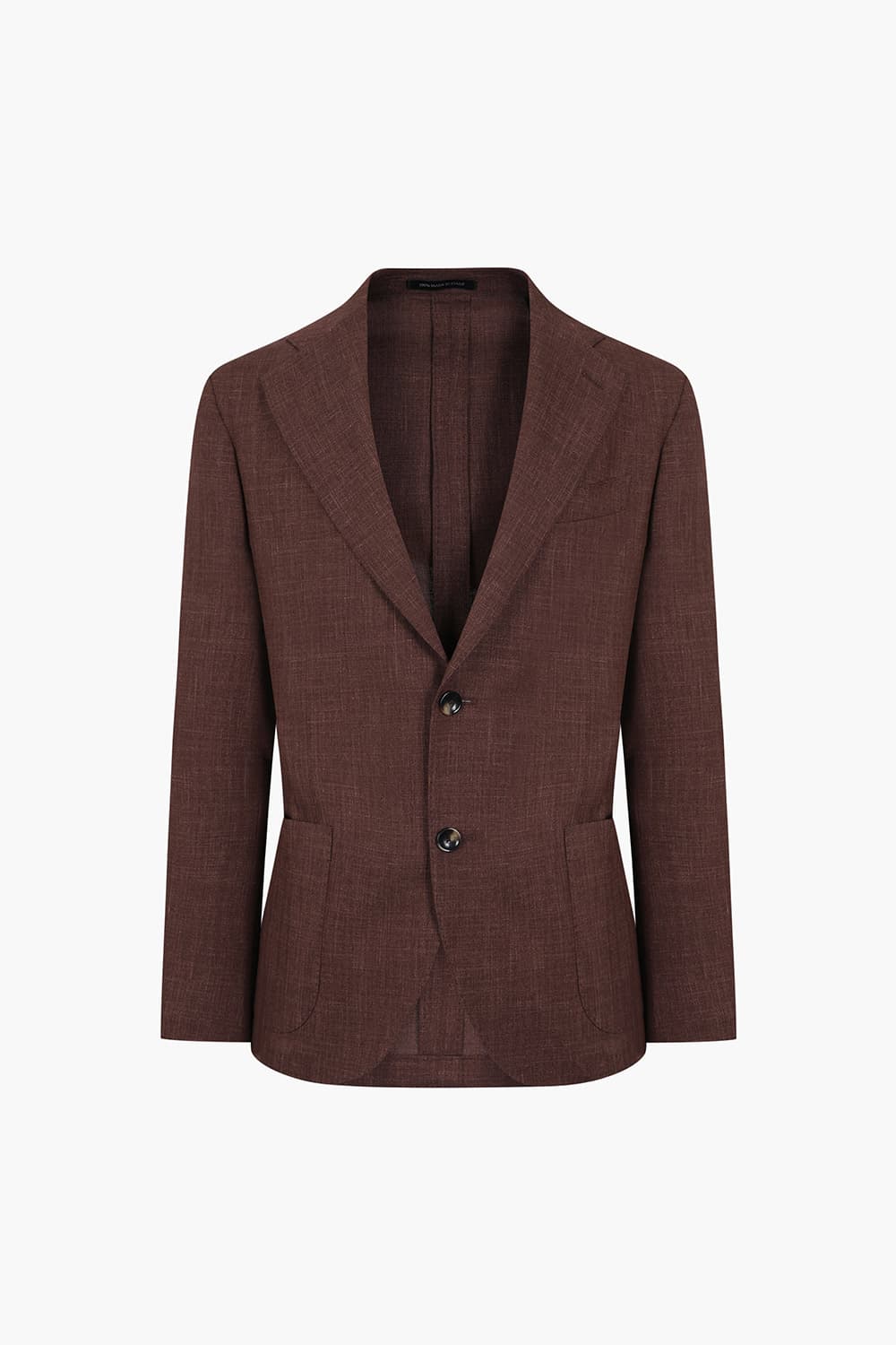 울 실크 혼방 로로피아나 레드브라운 테일러드 자켓