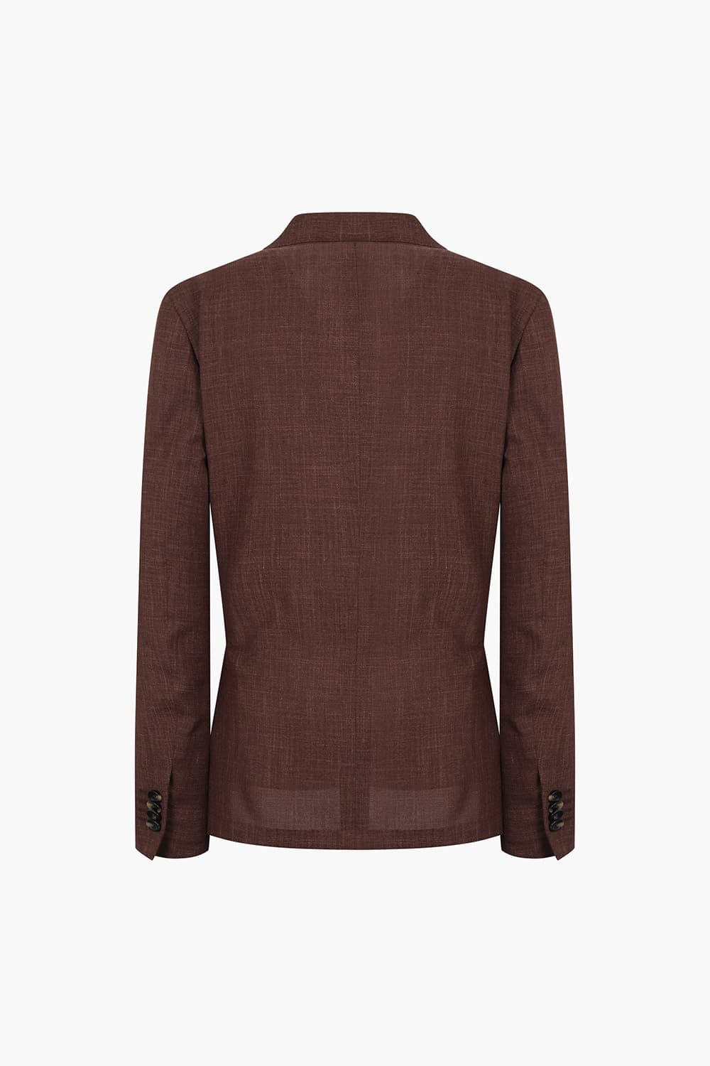울 실크 혼방 로로피아나 레드브라운 테일러드 자켓