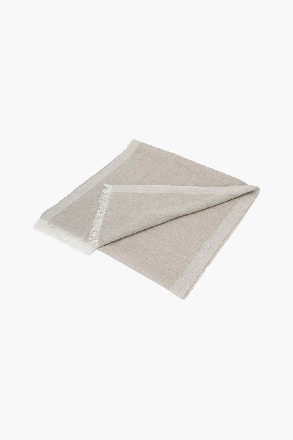 린넨 베이직 라이트브라운 스카프