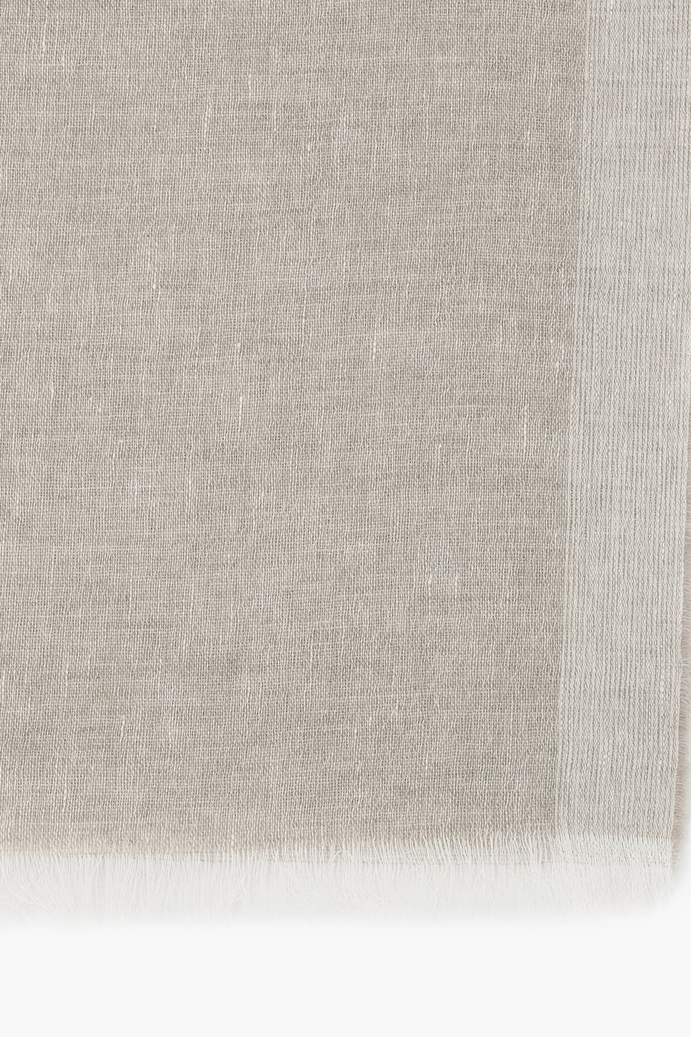 린넨 베이직 라이트브라운 스카프