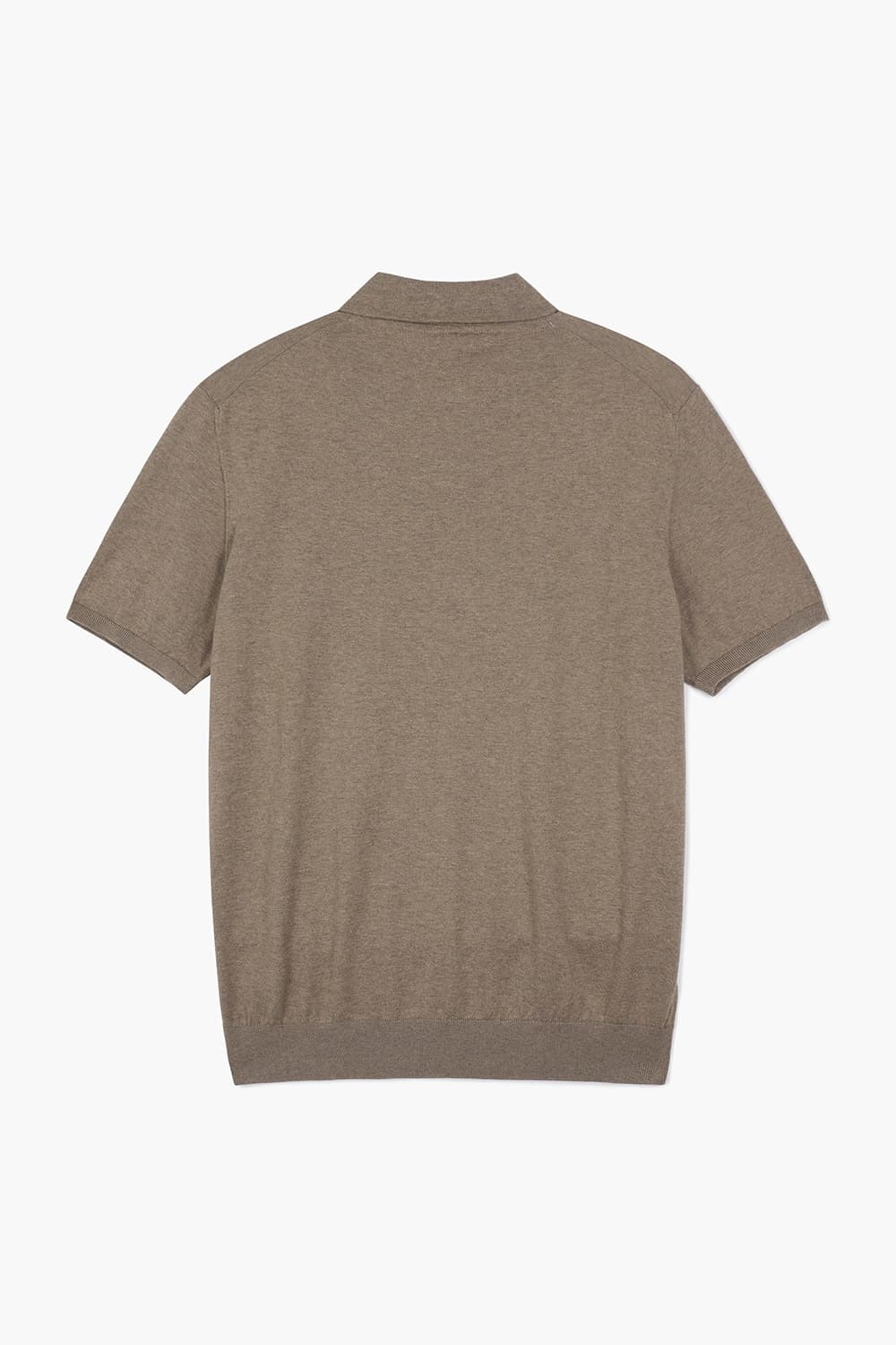 MC 코튼 폴로 501 브라운 반소매 니트