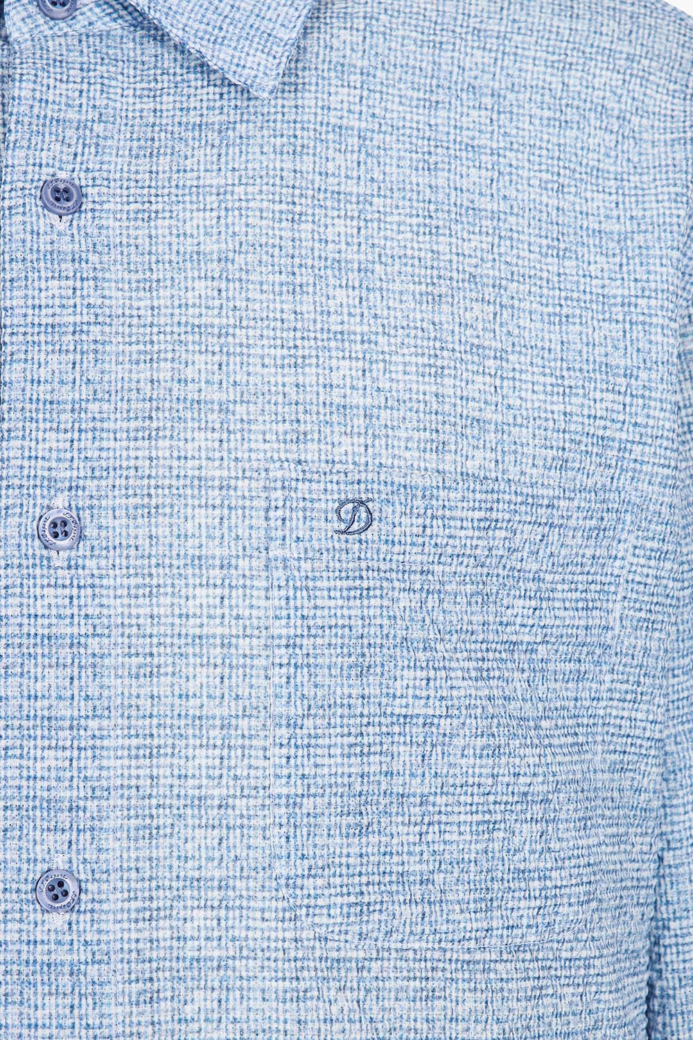 시어서커 미니 체크 120 비즈니스 셔츠 네이비 SE5SM11LS120SNY