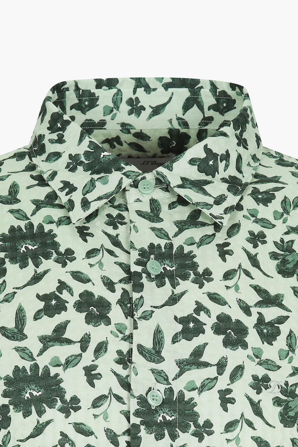 시어서커 플라워 프린트 124 비즈니스 셔츠 그린 SE5SM11LS124SGE