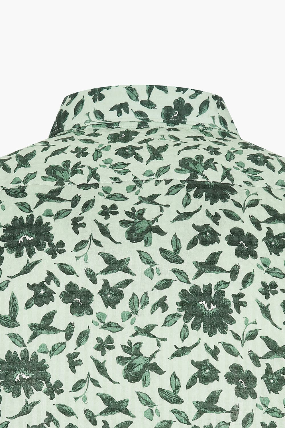 시어서커 플라워 프린트 124 비즈니스 셔츠 그린 SE5SM11LS124SGE