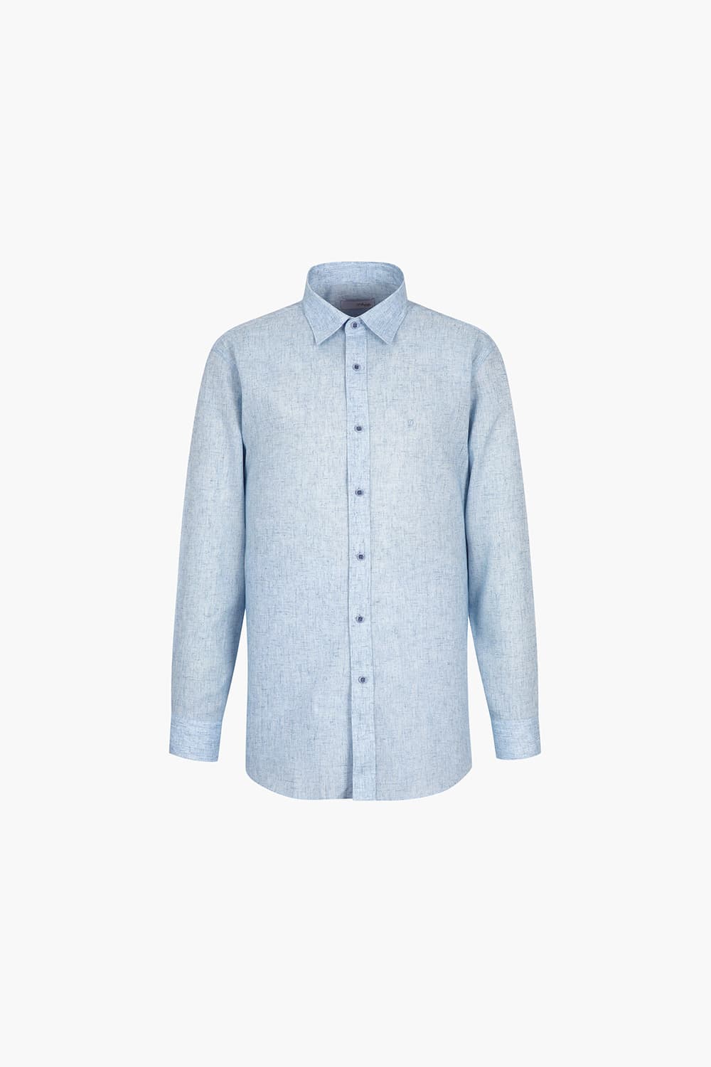 린넨 혼방 프린트 128 비즈니스 셔츠 블루 SE5SM11LS128SBU