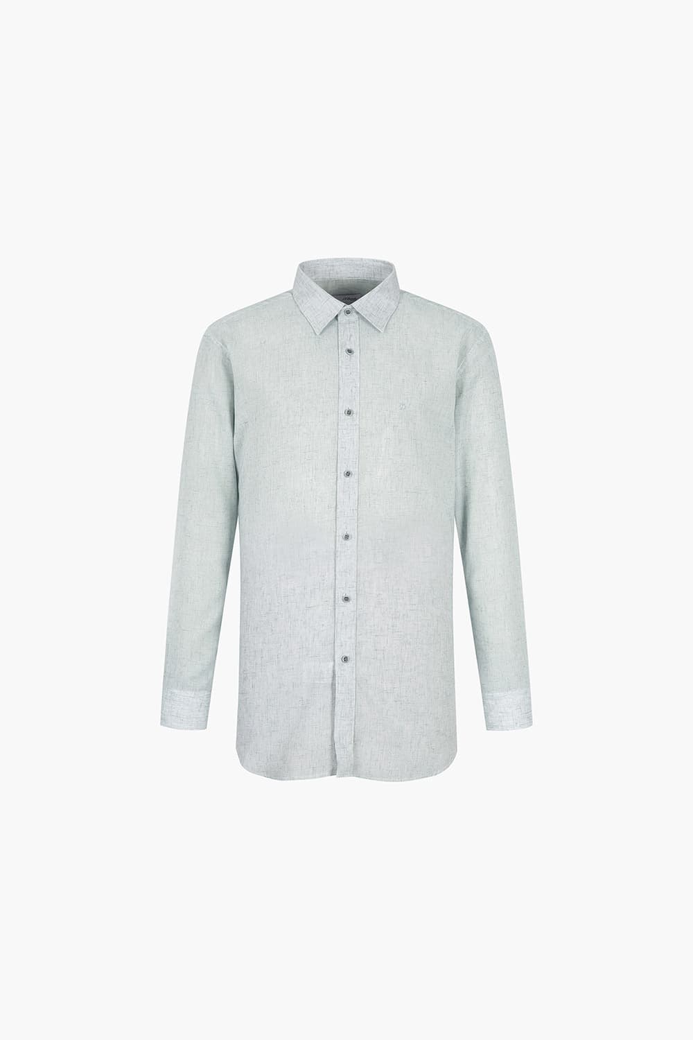 린넨 혼방 프린트 128 비즈니스 셔츠 그린 SE5SM11LS128SGE