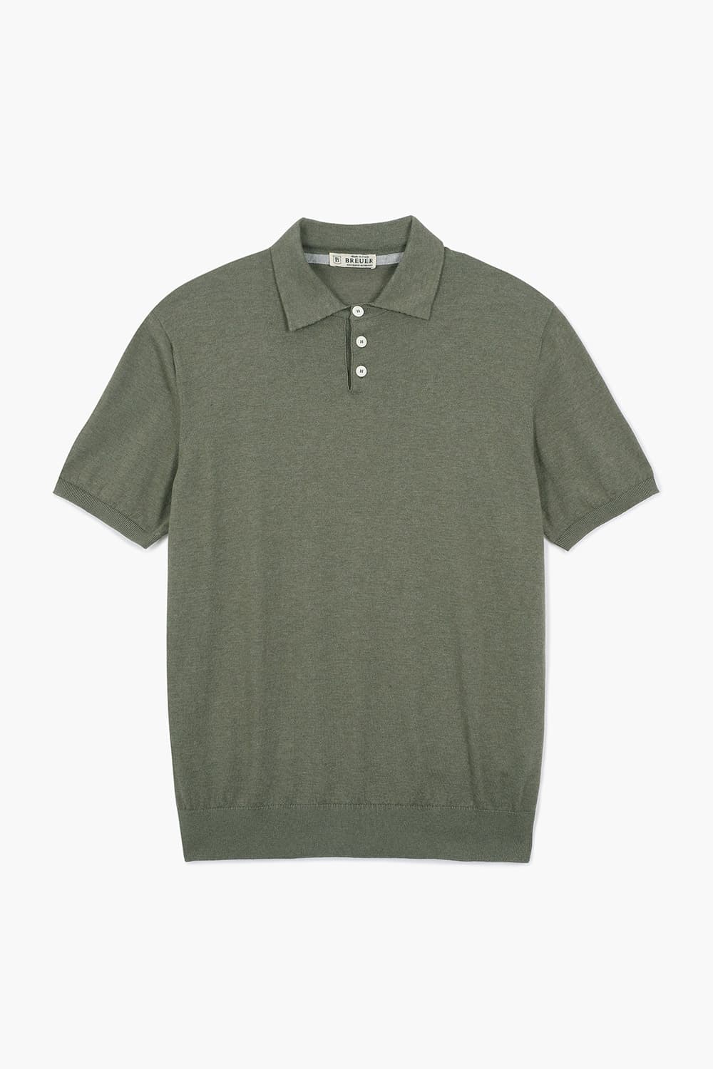 MC 코튼 폴로 501 카키 반소매 니트