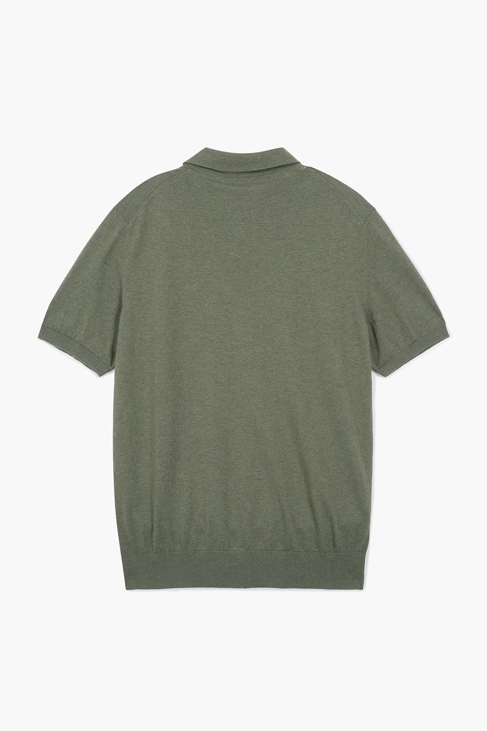 MC 코튼 폴로 501 카키 반소매 니트