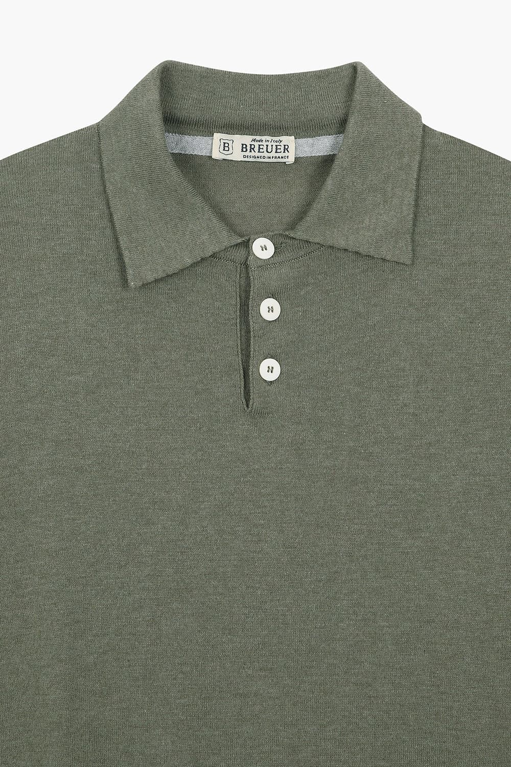 MC 코튼 폴로 501 카키 반소매 니트