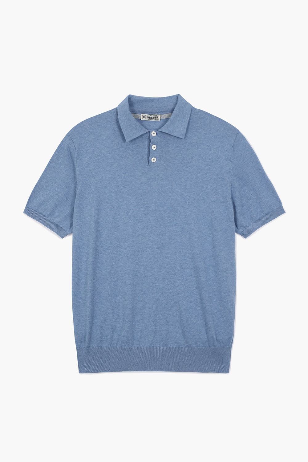 MC 코튼 폴로 501 블루 반소매 니트