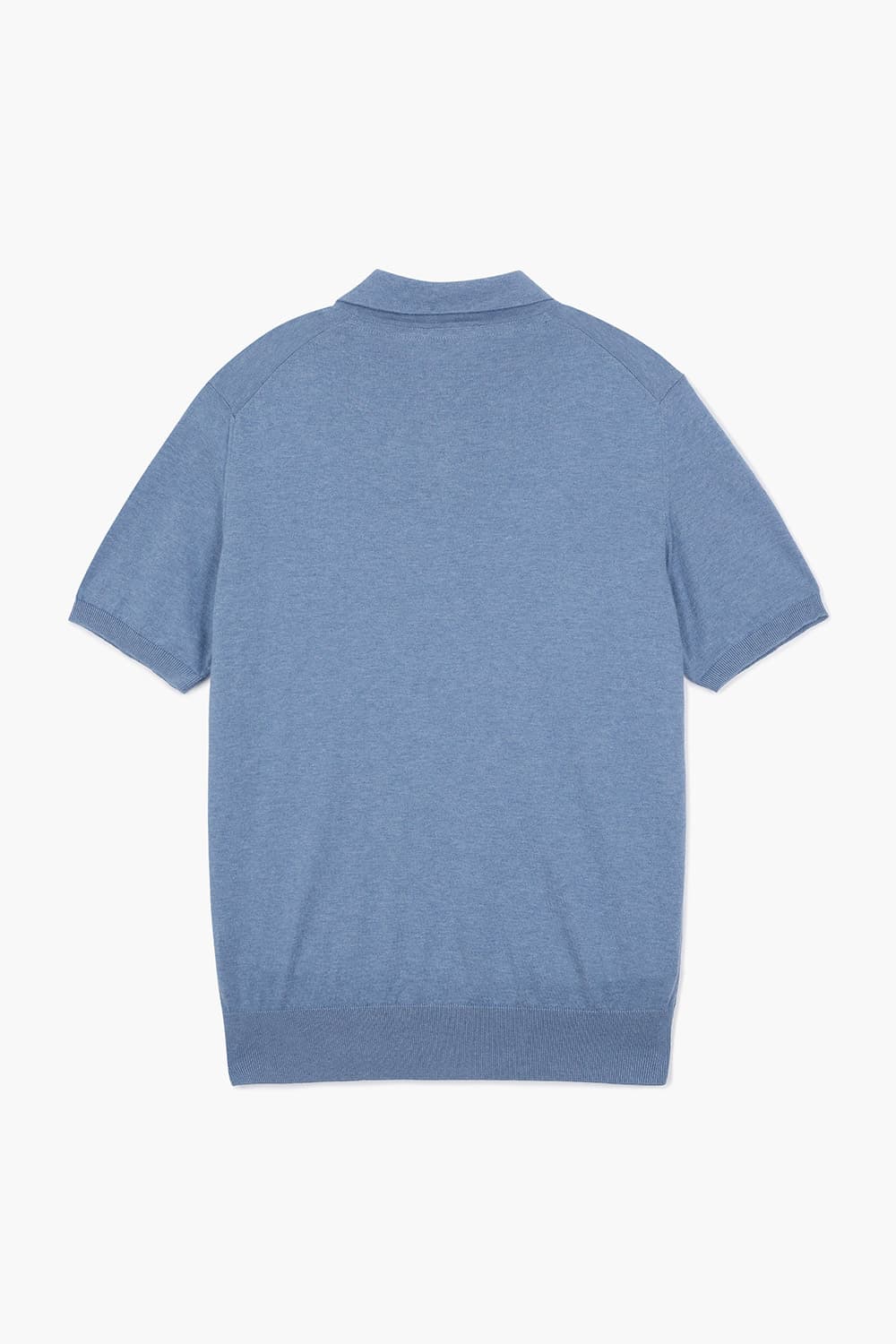 MC 코튼 폴로 501 블루 반소매 니트