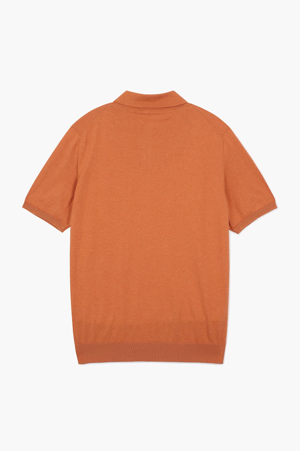 MC 코튼 폴로 501 오렌지 반소매 니트