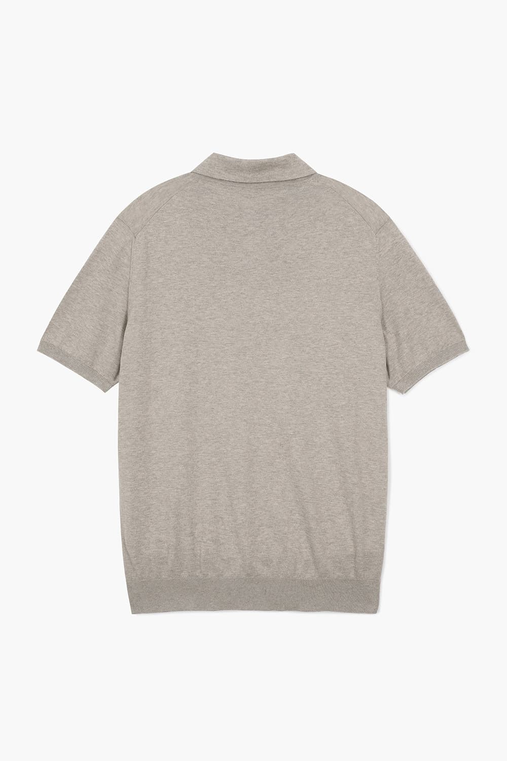 MC 코튼 폴로 501 라이트브라운 반소매 니트