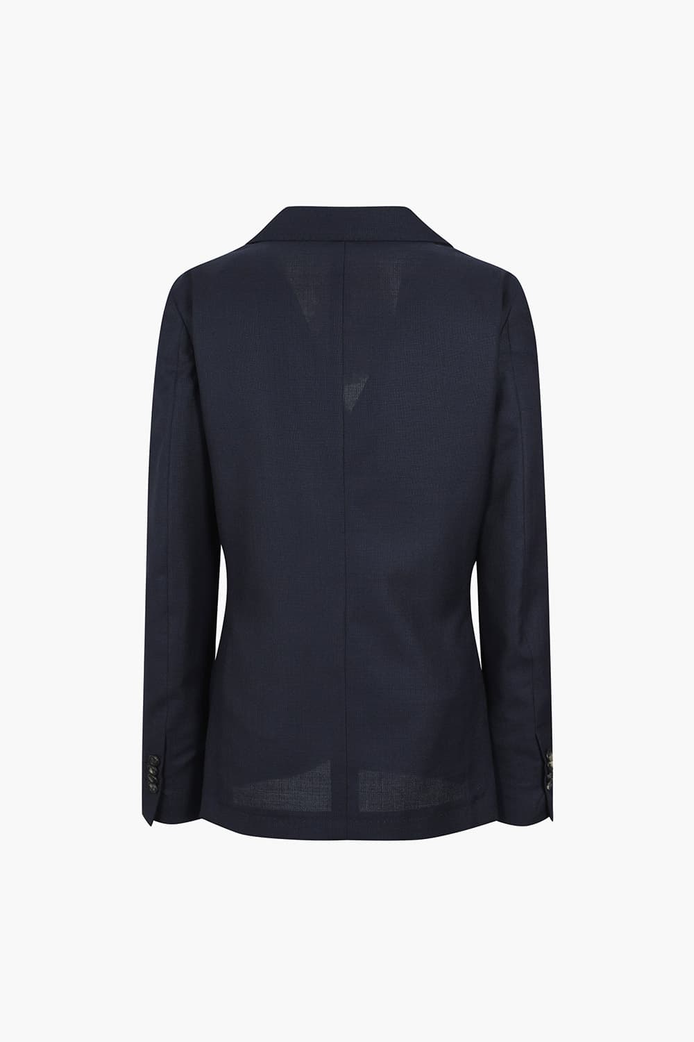 실크 혼방 다크네이비 테일러드 자켓