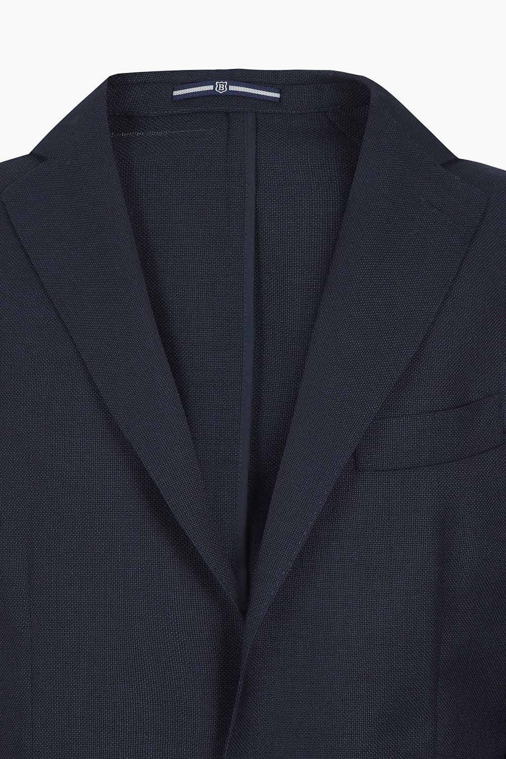 실크 혼방 다크네이비 테일러드 자켓