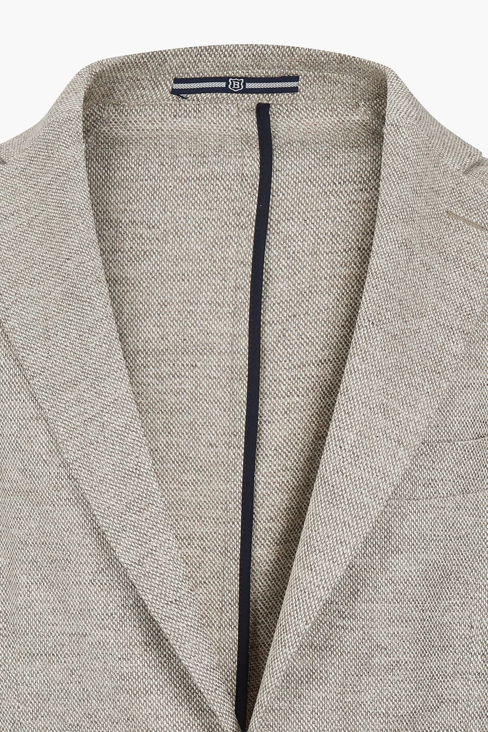 실크 혼방 라이트브라운 테일러드 자켓