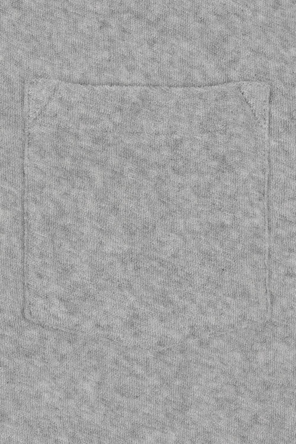 BOUCLETTE 코튼 포켓 크루넥 508 라이트그레이 반소매 티셔츠