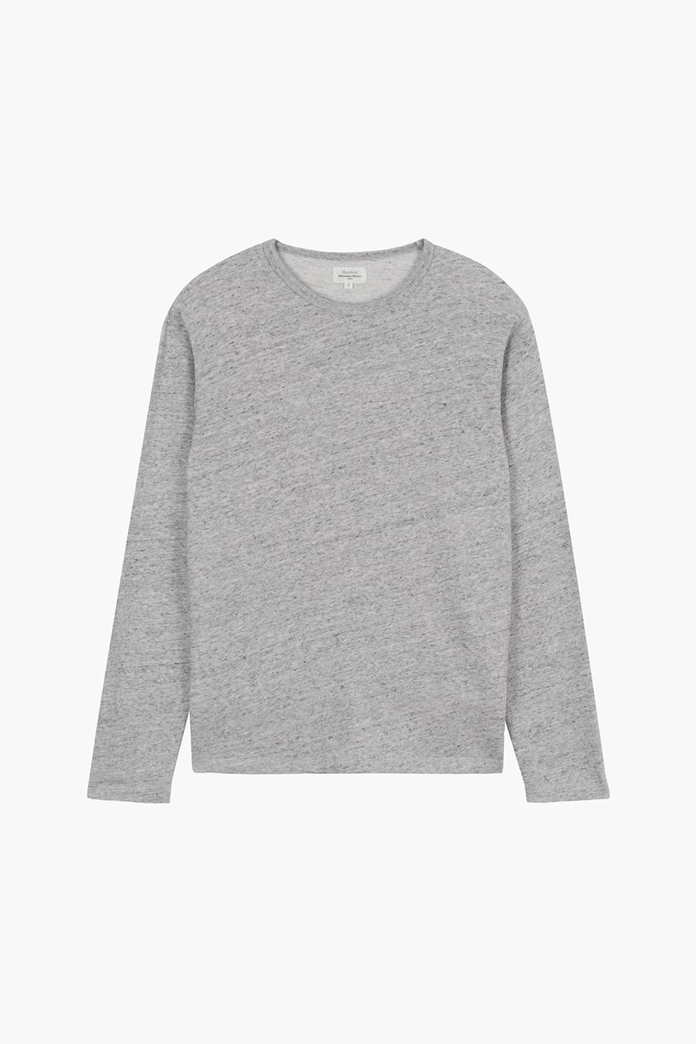 LIGHT 코튼 크루넥 102 라이트그레이 긴소매 티셔츠