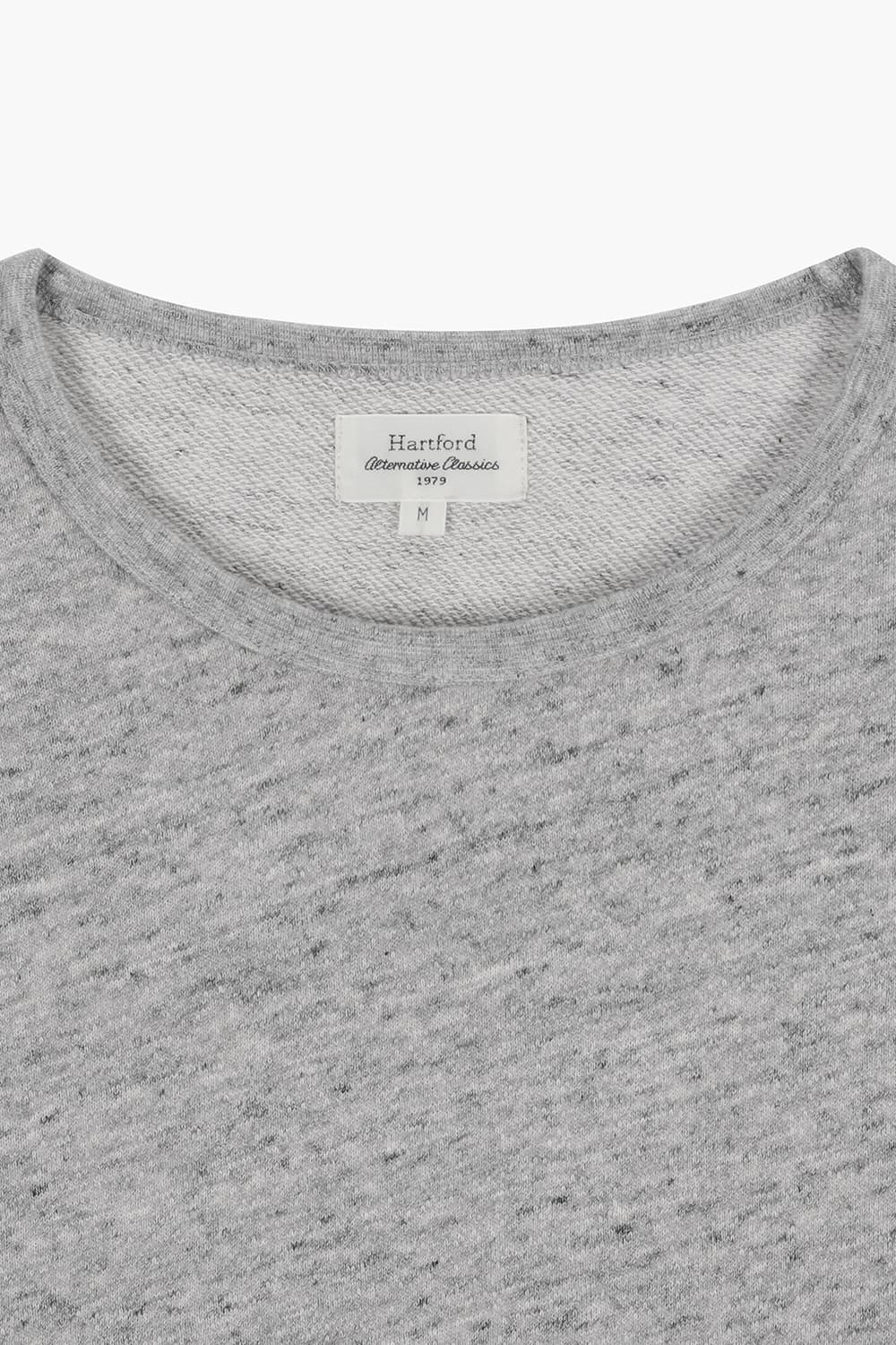 LIGHT 코튼 크루넥 102 라이트그레이 긴소매 티셔츠