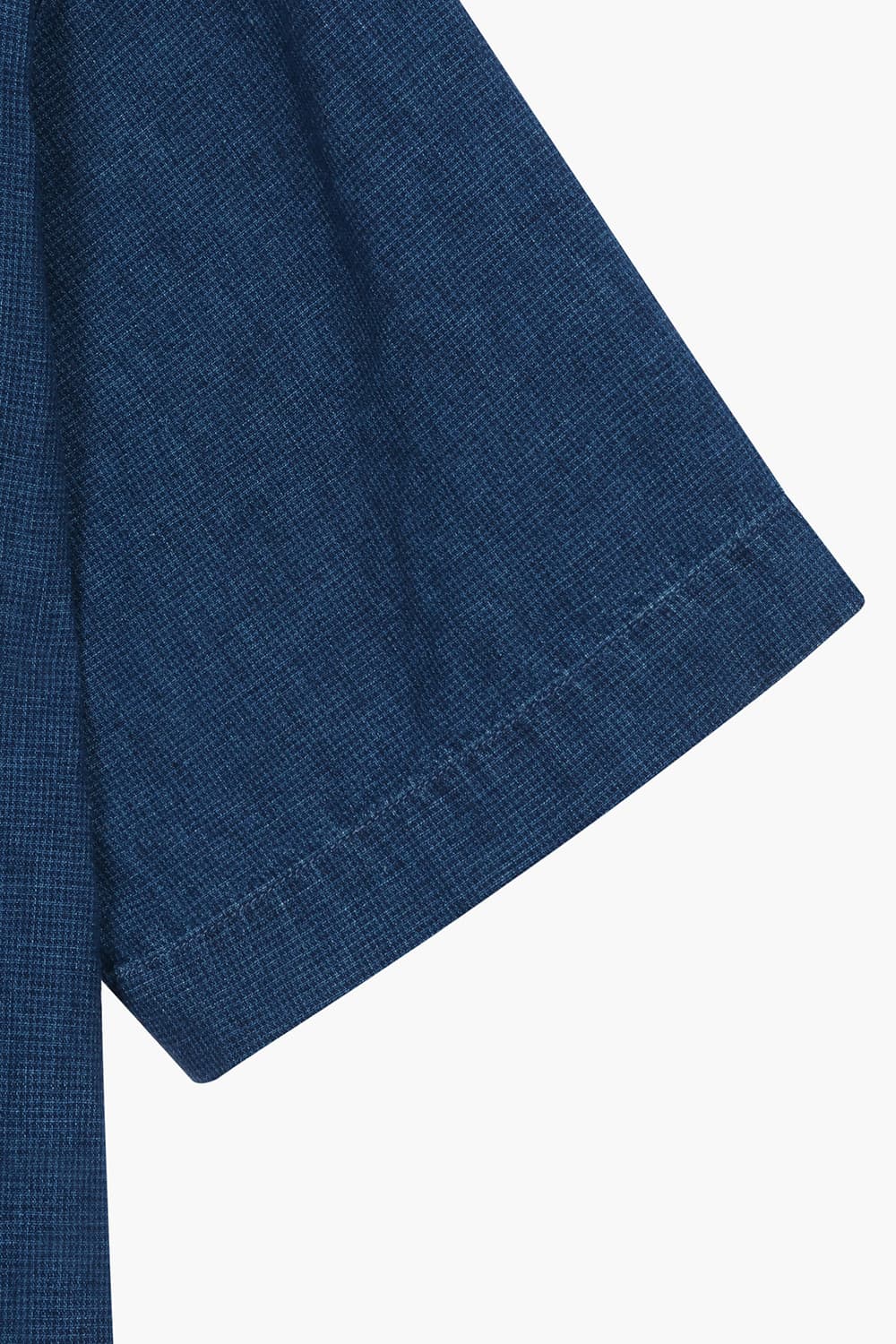 데님 포켓 테일러드 카라 501 네이비 반소매 셔츠